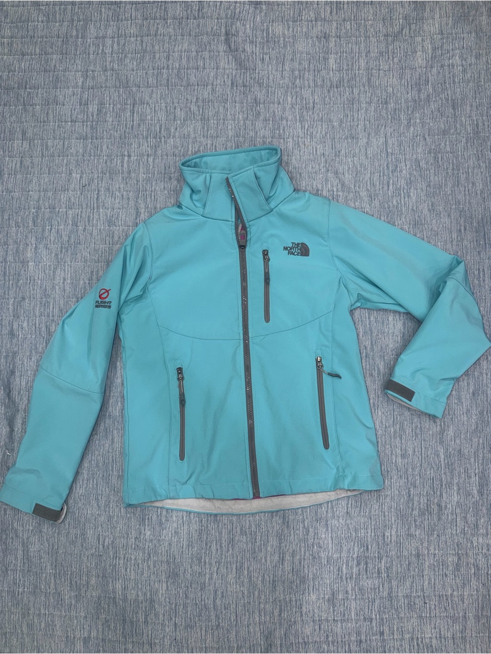 The North Face Women's Aqua Blue Softshell Ski Jacket